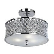 Hudson 3 Light Fitting in Polished Chrome with Crystal Decoration - ENDON HUDSON-3CH