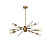 Ilford 6 Light Adjustable Multi-Arm Fitting in an Antique Gold Finish