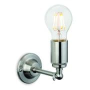 Iver Retro Adjustable Wall Light in a Brushed Chrome Finish