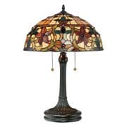 Kami Table Lamp in Vintage Bronze with Tiffany Glass - QUOIZEL QZ/KAMI/TL