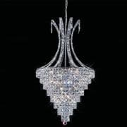 Kenyon 10 Light Pendant in Polished Chrome and Crystal