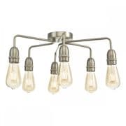 Kiefer 6 Light Fitting in a Satin Chrome Finish - där KIE0646