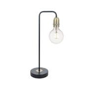 Kiefer Table/Desk Lamp in a Matt Black and Antique Brass Finish - där KIE4222