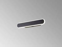 Kivirick Small 12W LED Wall Light in a Satin Black Finish