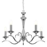 Kora 5 Light Fitting in Polished Chrome - ENDON KORA-5CH