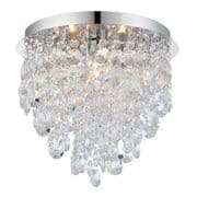 Kristen Bathroom 3 Light Flush in Polished Chrome with Crystal Decoration, IP44 Rated - ENDON 61233