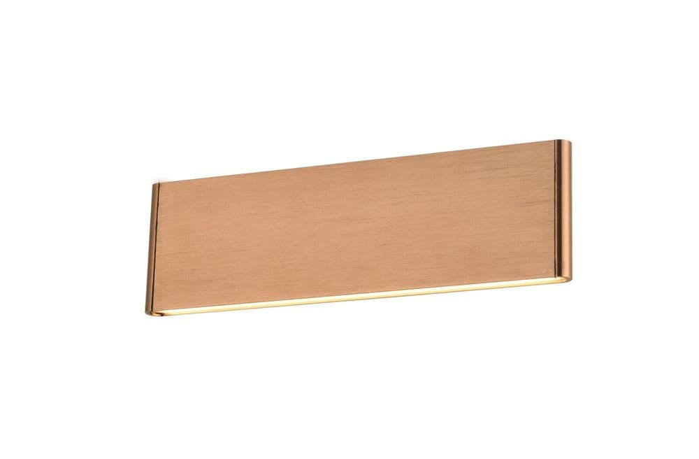 Langford 8W LED Linear Up & Down Wall Light in a Brushed Bronze Finish