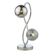 Lysandra Table Lamp in a Polished Chrome Finish with Smoked Glass Shades - där LYS4250