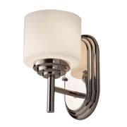 Malibu Bathroom Single Wall Light in Polished Chrome with Opal Etched Glass IP44 - FEISS FE/MALIBU1 BATH
