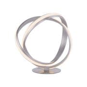 Mannheim LED Table Lamp in a Satin Silver Finish