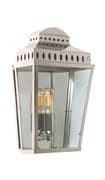 Mansion House Solid Brass Half Lantern in a Polished Nickel Finish IP44 - ELSTEAD MANSION HOUSE PN