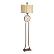 Marcella Floor Lamp in Bronze and Gold Patina with a Co-ordinating Fabric Shade - FEISS FE/MARCELLA/FL