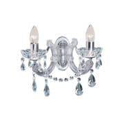 Marie Therese Wall Light in Polished Chrome with Crystal Droplets - SEARCHLIGHT 399-2 - RRP £72.00