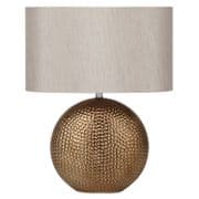Mayfield Ceramic Table Lamp in a Bronze Finish Complete with Shade