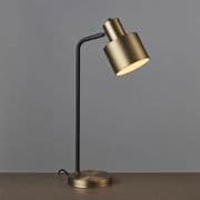 Mayfield Task/Desk Lamp in an Antique Brass and Matt Black Finish - ENDON 95464
