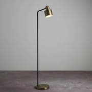 Mayfield Task/Floor Lamp in an Antique Brass and Matt Black Finish - ENDON 95465