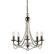 Maypole 5 Light Fitting finished in Antique Brass - SEARCHLIGHT 6345-5AB