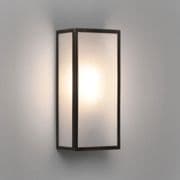 Messina II 160 IP44 Bronze Half Lantern with Frosted Glass - astro 1183026