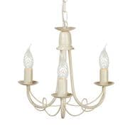 Minster 3 Light Chandelier in an Ivory Gold Finish - ELSTEAD MN3 IG