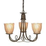 Minster 3 Light Gothic Style Chandelier in a Black Gold Finish - ELSTEAD MN3/BG