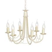 Minster 6 Light Chandelier in an Ivory Gold Finish - ELSTEAD MN6 IG