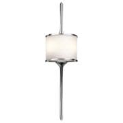 Mona 2 Light Large Wall Light in Polished Chrome with a Opal Glass Shade IP44 - KICHLER KL/MONA/L PC