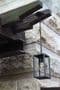 Morada IP54 Outdoor Pendant in a Black Finish with Clear Class