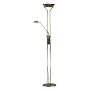 Mother & Child Uplighter in Antique Brass with Reading Arm - SEARCHLIGHT 4329AB