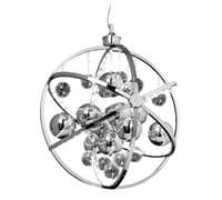 Muni Medium LED Ball Pendant in Polished Chrome - ENDON MUNI-CH