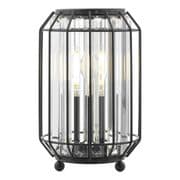 Naeva Table Lamp in a Satin Black Finish with Facested Crystal Decoration - där NAE4222