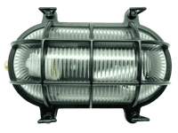 Navigator Large Standard Bulkhead in a Black Finish, IP64 Rated - 09014