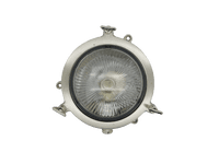 Navigator Mini Porthole Bulkhead Plain in a Satin Nickel Finish, IP64 Rated - 09309