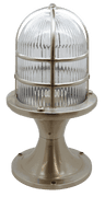 Navigator Solid Brass Large Post Light in a Satin Nickel Finish, IP54 Rated - 09313