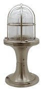 Navigator Solid Brass Small Post Light in a Satin Nickel Finish, IP54 Rated - 09314