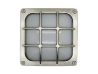 Navigator Square Bulkhead in a Satin Nickel Finish, IP64 Rated - 09312