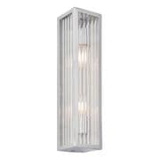Newham 2 Light Bathroom Wall Light in Chrome and Ribbed Glass, IP44, ENDON 96220 **SALE**