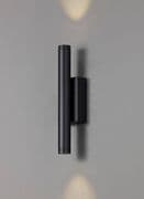 Nolana Up and Down Wall Light in a Black Finish IP54 Rated