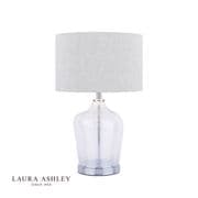 Ockley Touch Table Lamp in Polished Chrome with a Natural Linen Shade - Laura Ashley LA3756233-Q