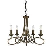Olivia 5 Light Fitting in a Black Gold Finish - ELSTEAD OV5/BG