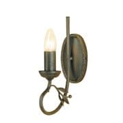 Olivia Single Wall Light in a Black Gold Finish - ELSTEAD OV1 BG