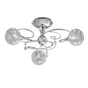 Orphington 3 Light Fitting in Polished Chrome with Crystal Decoration