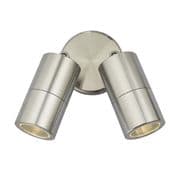 Ortega Twin Adjustable Outdoor Wall Light in an Aluminium Finish IP65 - där ORT0968