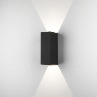 Oslo 255 Black Up & Down LED Wall Light IP65 - astro 1298007