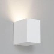 Parma 110 Cube White Plaster Up or Down Wall Light - astro 1187009