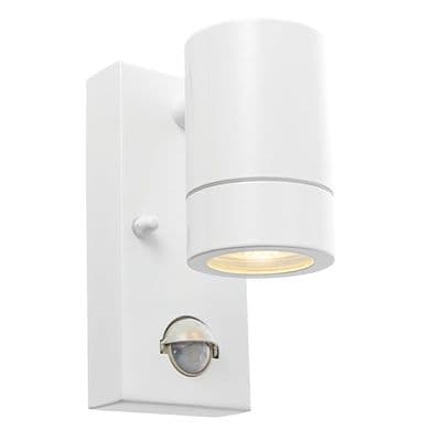Penrith Outdoor Down Light with PIR  finished in White IP44
