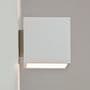 Pienza 140 Square White Plaster Up & Down Wall Light  - astro 1196001