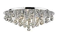 Pluto 5 Light Fitting in Polished Chrome and Crystal - där PLU5450