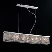 Poulton 9 Light Pendant in Chrome and Crystal Decoration