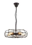 Propeller  5 Light Pendant in a Black Finish - deco D0135