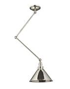 Provence Grande Flexible Single Pendant in Polished Nickel - ELSTEAD PV/GWP PN